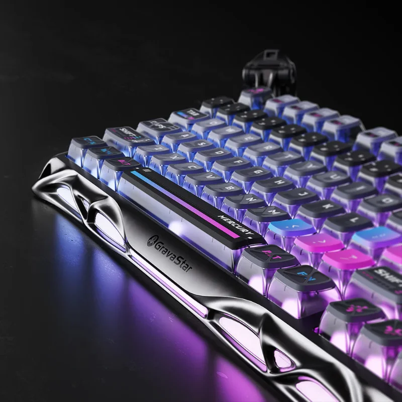 GravaStar Mercury K1 Pro 75% Wireless Mechanical Gaming Keyboard_Special Edition (Arabic Version) - Cyberpunk
