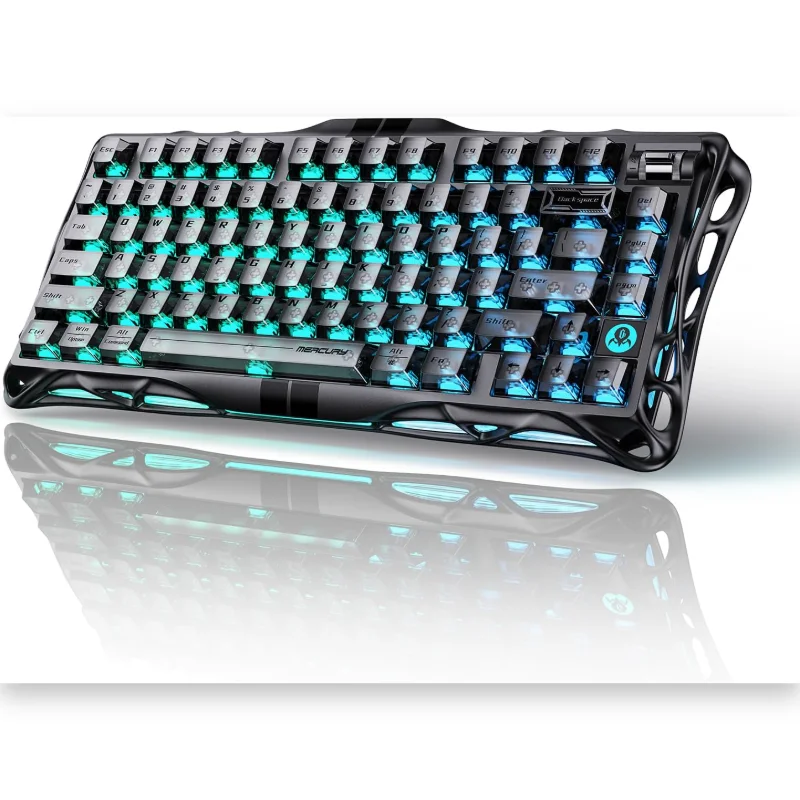 GravStar Mercury V75 75% Hall Effect Magnetic Switch Gaming Keyboard - Stealth Black
