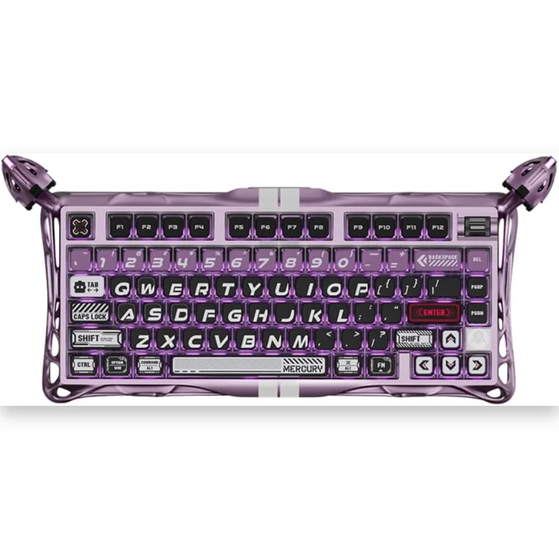 GravaStar Mercury V75 Pro 75% Hall Effect Magnetic Switch Gaming Keyboard - Iron Purple