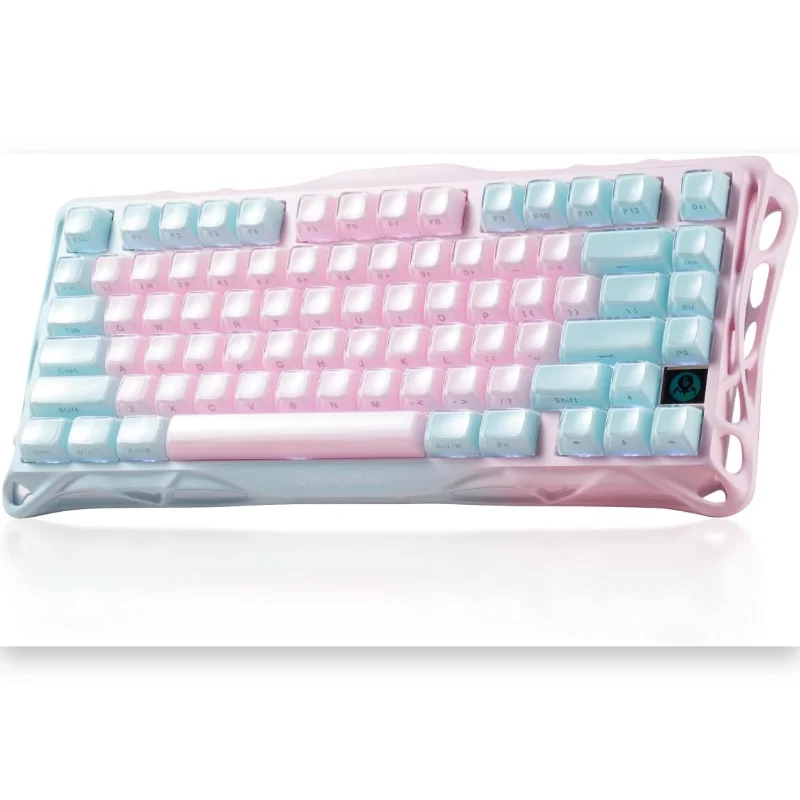 GravaStar Mercury K1 LITE 75% Wireless Mechanical Gaming Keyboard - Lumen Rose