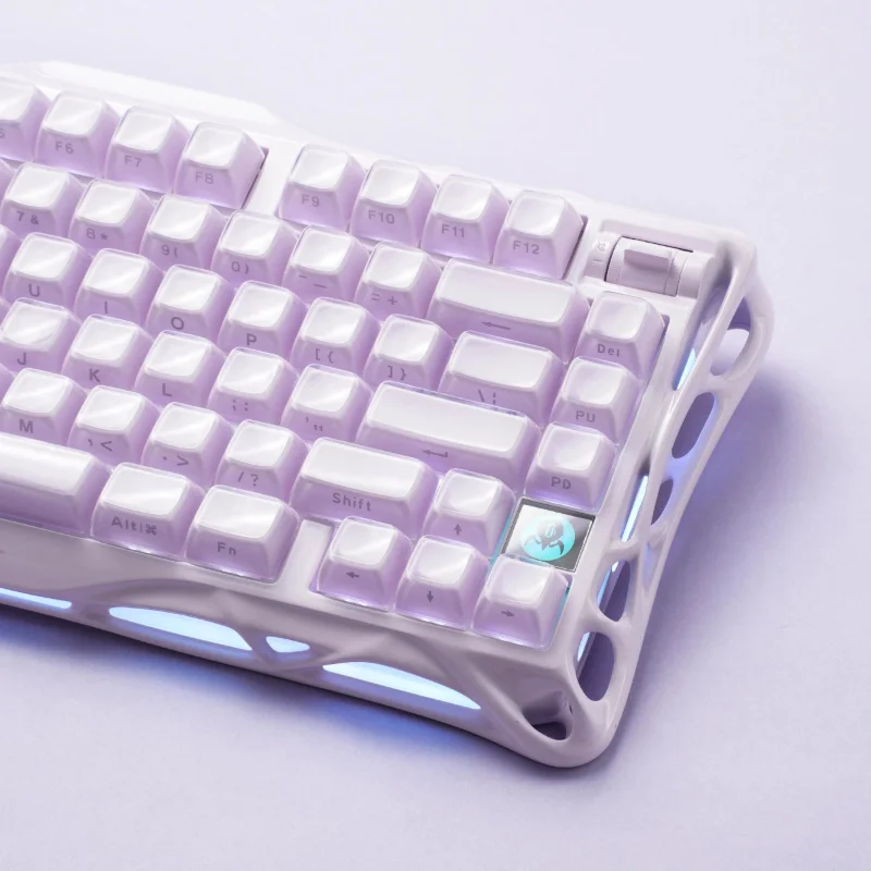 GravaStar Mercury K1 75% Wireless Mechanical Gaming Keyboard Special Edition - Lavender Purple