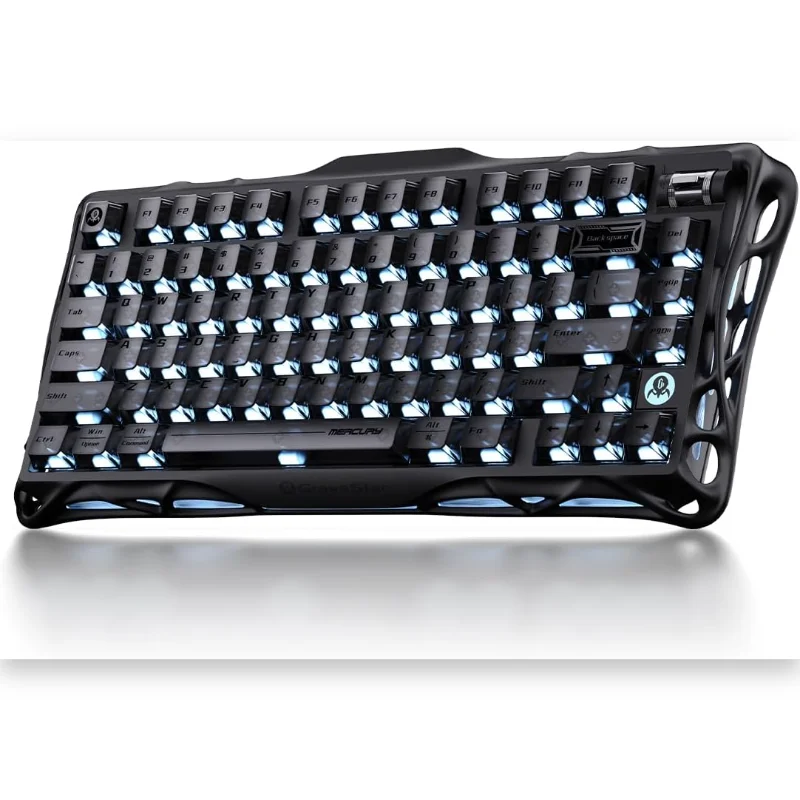 GravaStar Mercury K1 75% Wireless Mechanical Gaming Keyboard - Stealth Black