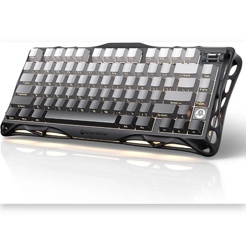 GravaStar Mercury K1 75% Wireless Mechanical Gaming Keyboard - Gradient Black