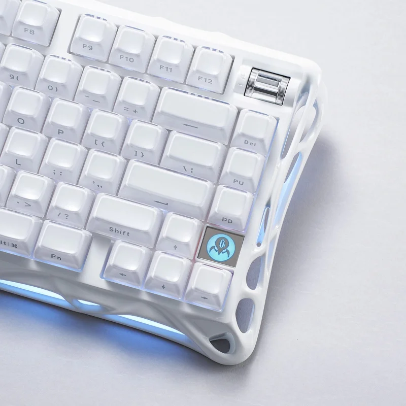 GravaStar Mercury K1 75% Wireless Mechanical Gaming Keyboard Special Edition - Opaline White