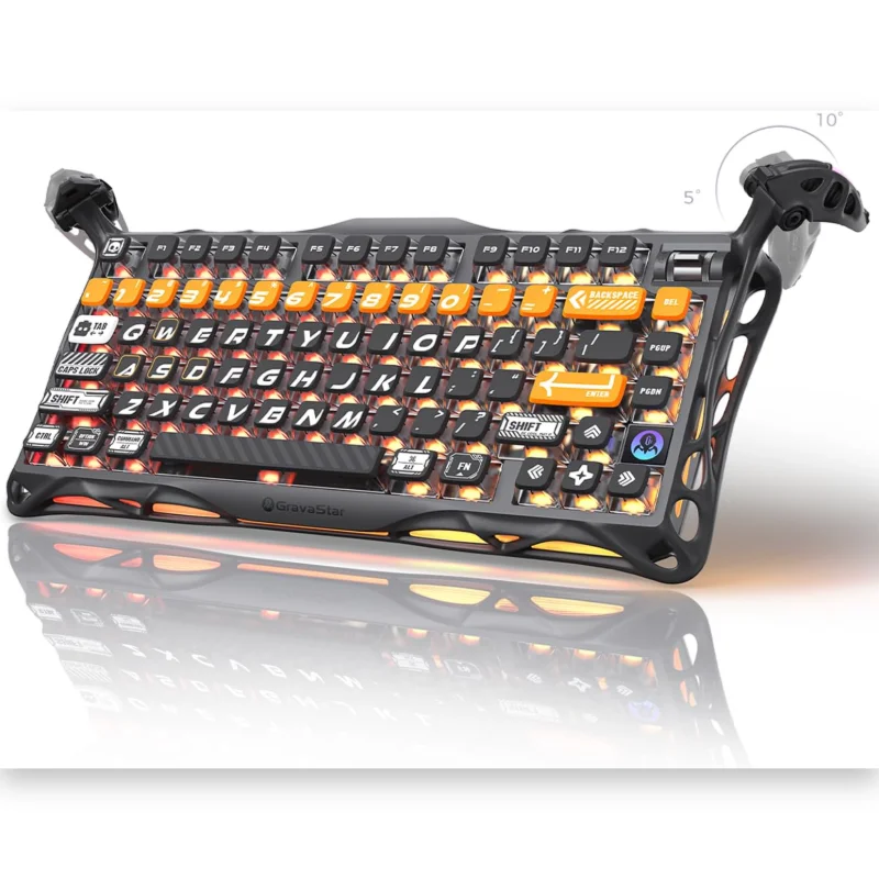 GravaStar Mercury K1 Pro 75% Wireless Mechanical Gaming Keyboard - CyberFlare