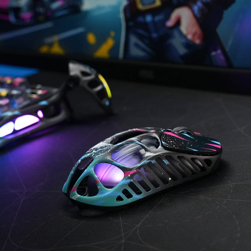 GravaStar Mercury XPro Wireless Gaming Mouse + 8K Dongle Special Edition - Neon Graffiti