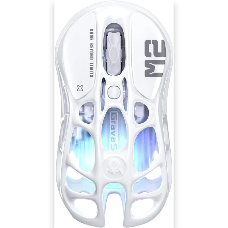GravaStar Mercury M2 Wireless Gaming Mouse - Opaline White
