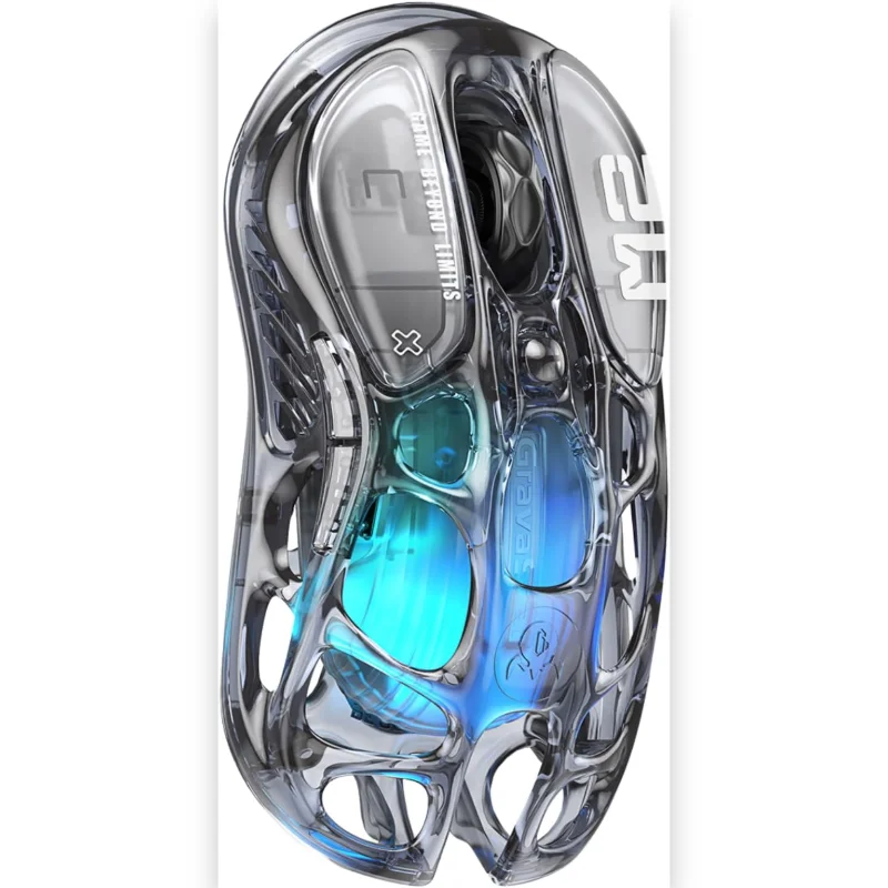 GravaStar Mercury M2 Wireless Gaming Mouse - Transparent Black
