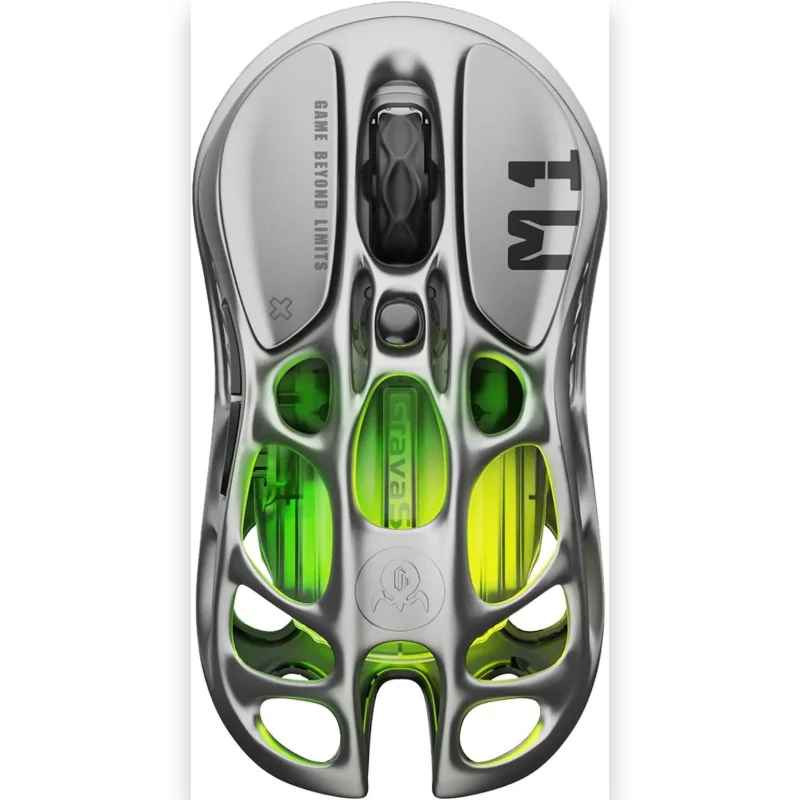 GravaStar Mercury M1 Pro Wireless Gaming Mouse - Interstellar Silver
