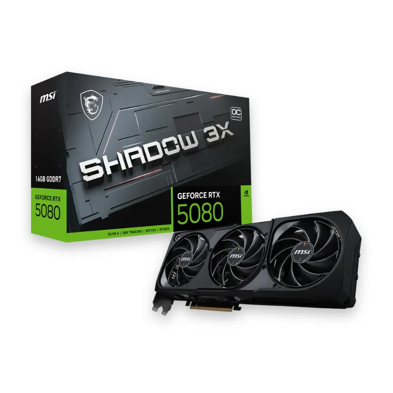 MSI GeForce RTX 5080 SHADOW 3X OC 16GB