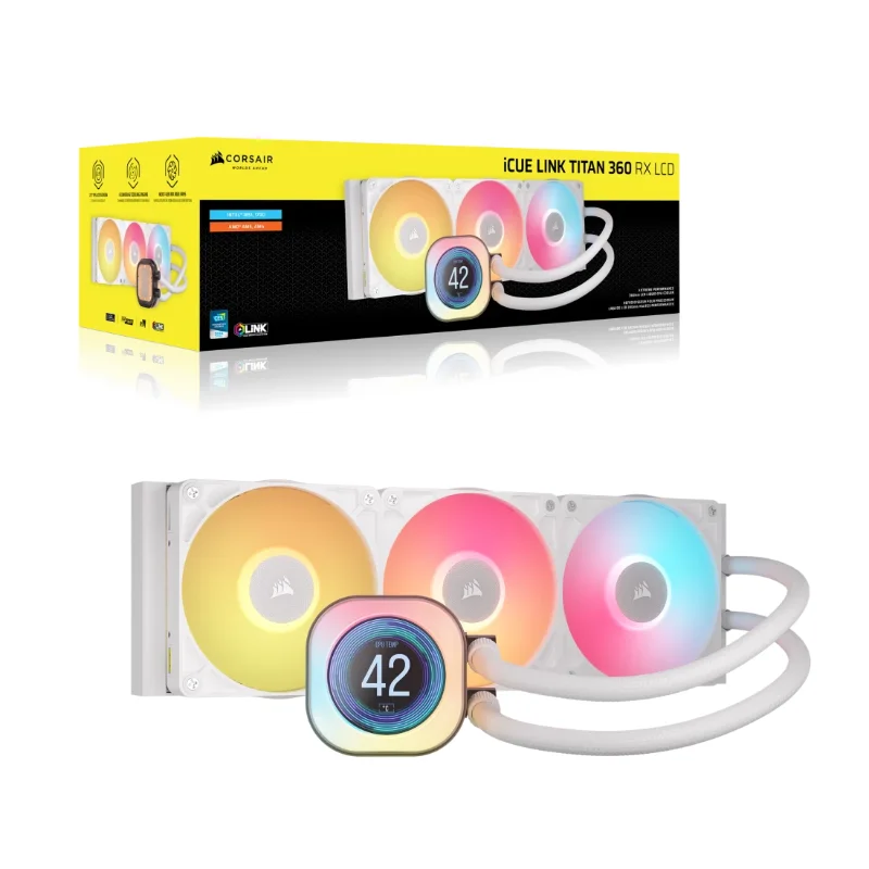 Corsair TITAN 360 RX LCD RGB White
