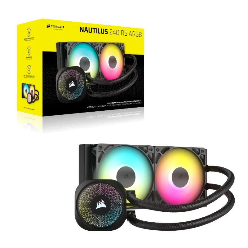 Corsair RS 240 Nautilus ARGB Black