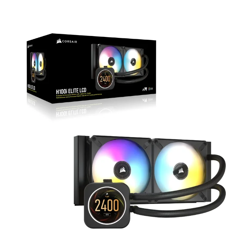 Corsair H100i Elite LCD Black