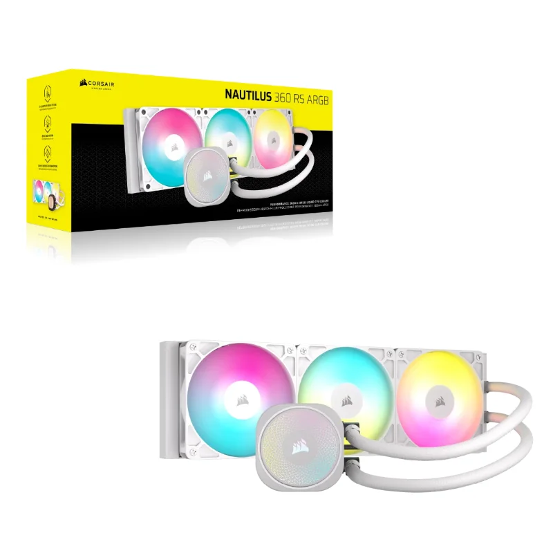 CORSAIR NAUTILUS RS 360 RGB Liquid CPU Cooler White