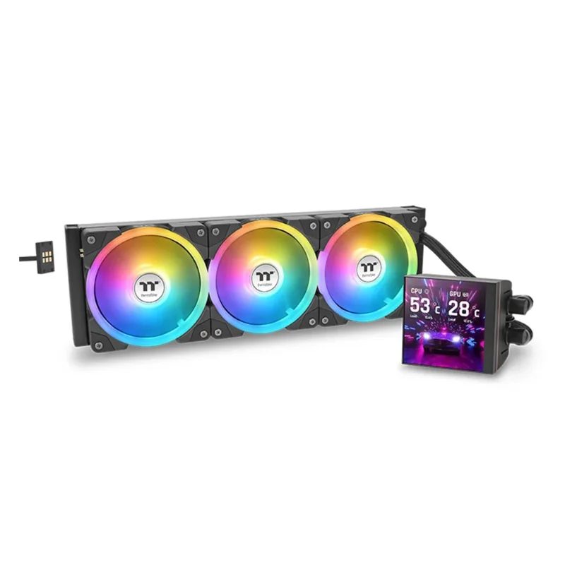 THERMALTAKE MAGFloe 420 Ultra ARGB Sync Liquid Cooler – Black