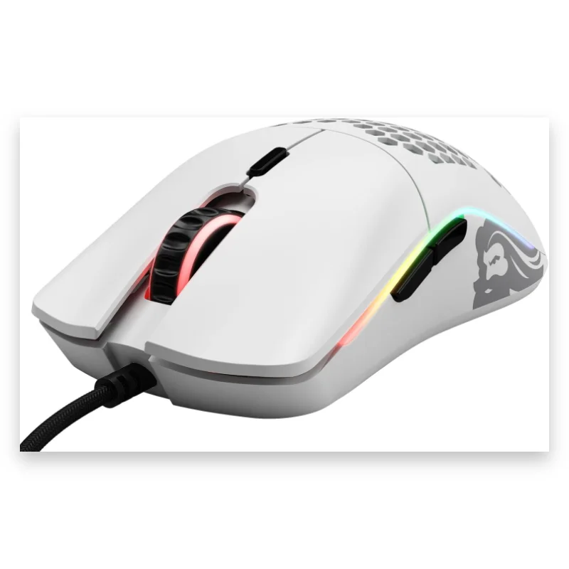 GLORIOUS Model O Minus Matte White Gaming Mouse