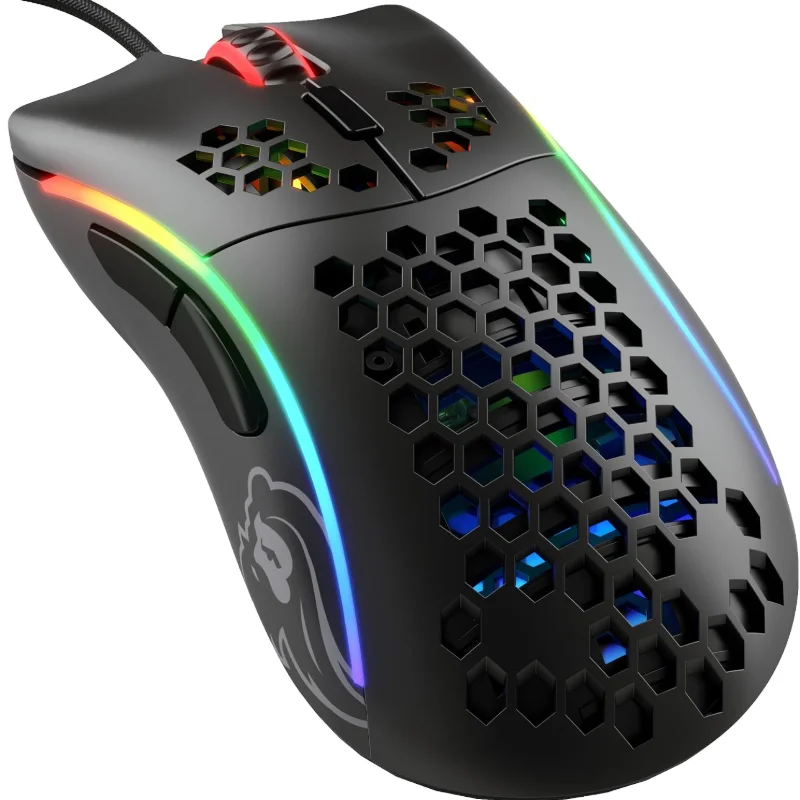 GLORIOUS Model D Minus Glossy Black Gaming Mouse