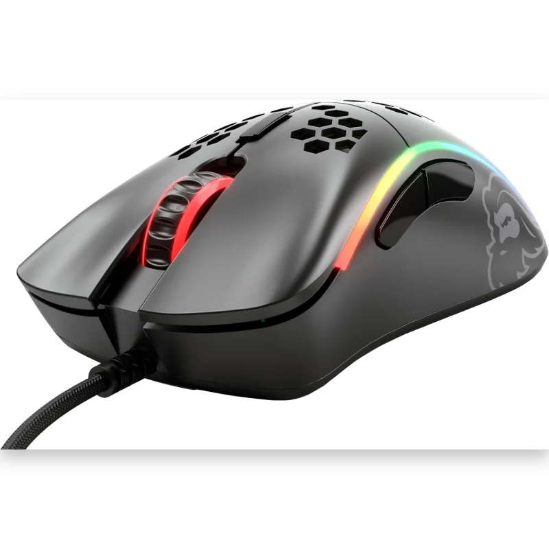 GLORIOUS Model D Minus Glossy Black Gaming Mouse