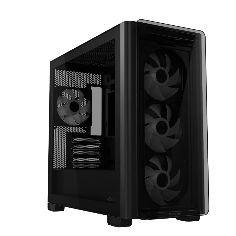 ASUS A23 PLUS Micro-ATX ARGB Gaming Case – Black