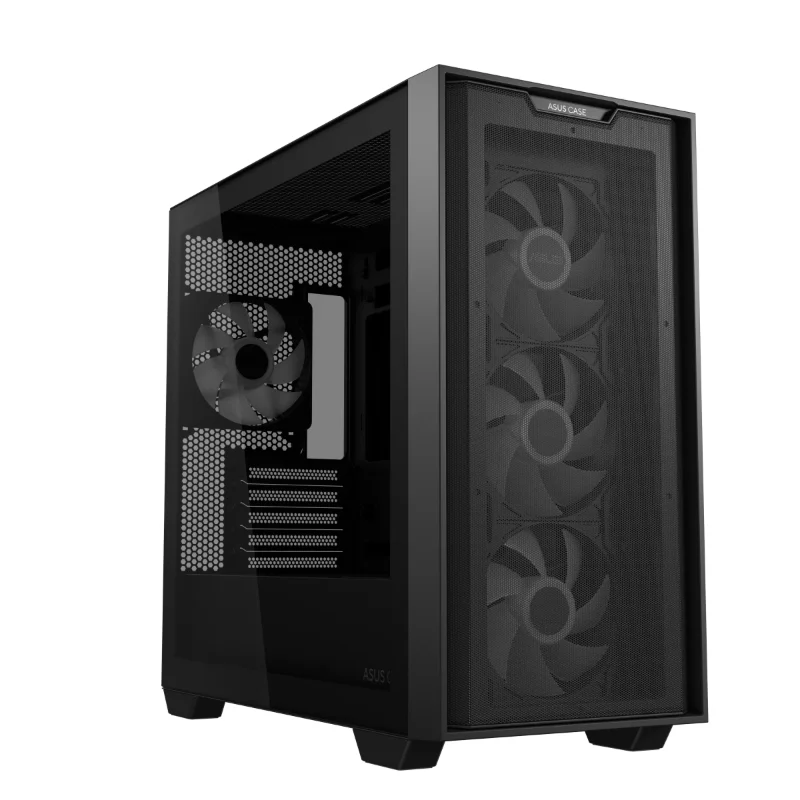 ASUS A21 PLUS Micro-ATX ARGB Gaming Case – Black