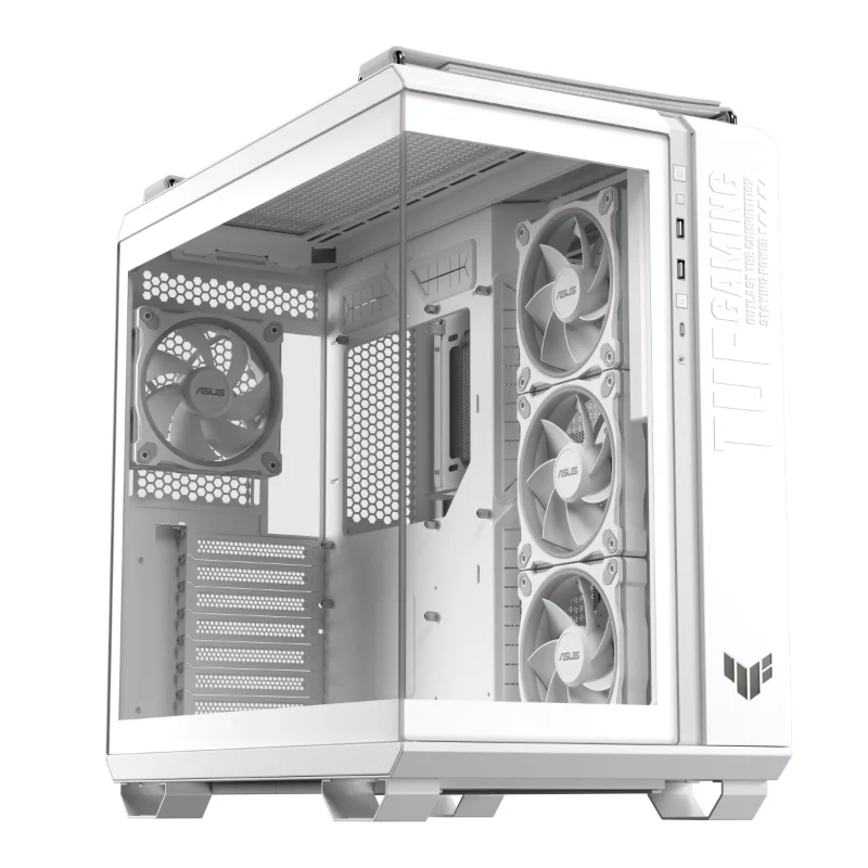 ASUS TUF Gaming GT502 Horizon ARGB Dual-Chamber Mid-Tower Case – White