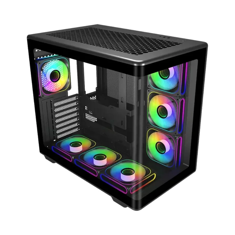 Cooler Master Elite 600 ATX Mid-Tower Case – Black | E600-KG00-S00 (No Fans)
