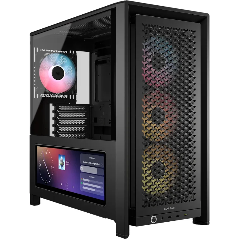 CORSAIR FRAME 4000D LCD RS ARGB Premium Mid-Tower ATX Case – Black | CC-9011326-WW