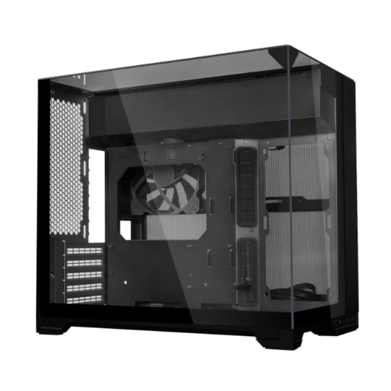 LIAN LI O11 VISION-M Dual-Chamber Micro-ATX Case – Black | O11VMX