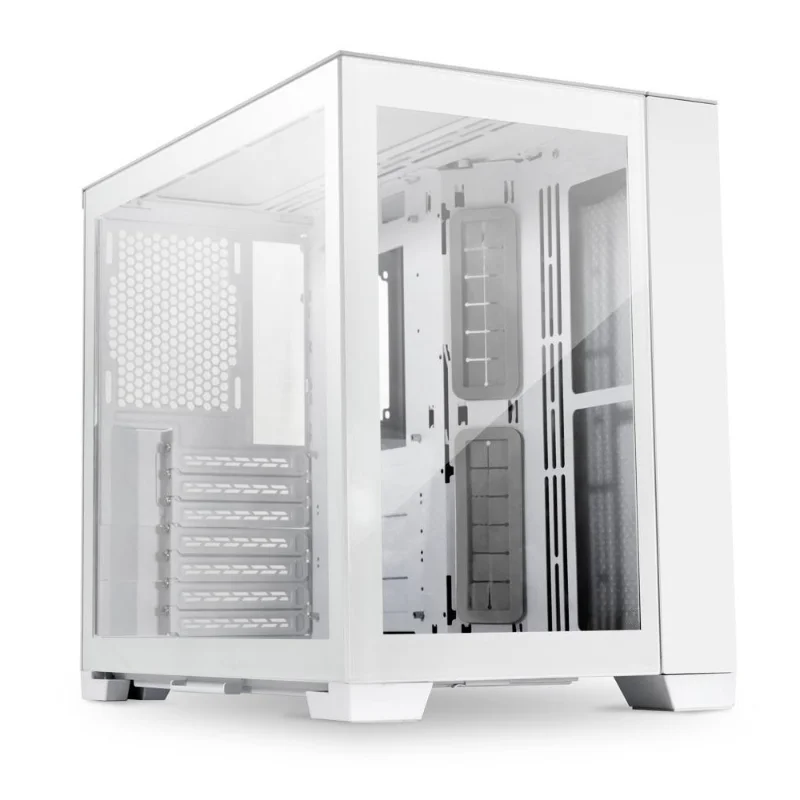 LIAN LI O11 Dynamic Mini Dual-Chamber Case – White | O11DMINI-W