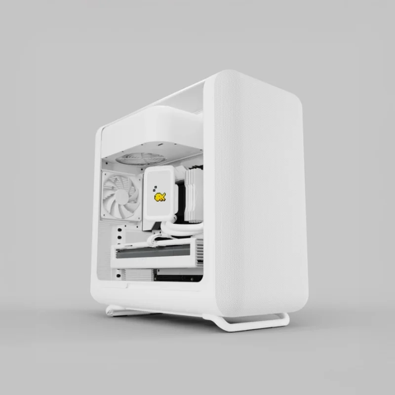 HYTE X50 Modern Performance ATX Mid-Tower Case – Snow White | CS-HYTE-X50G-WW
