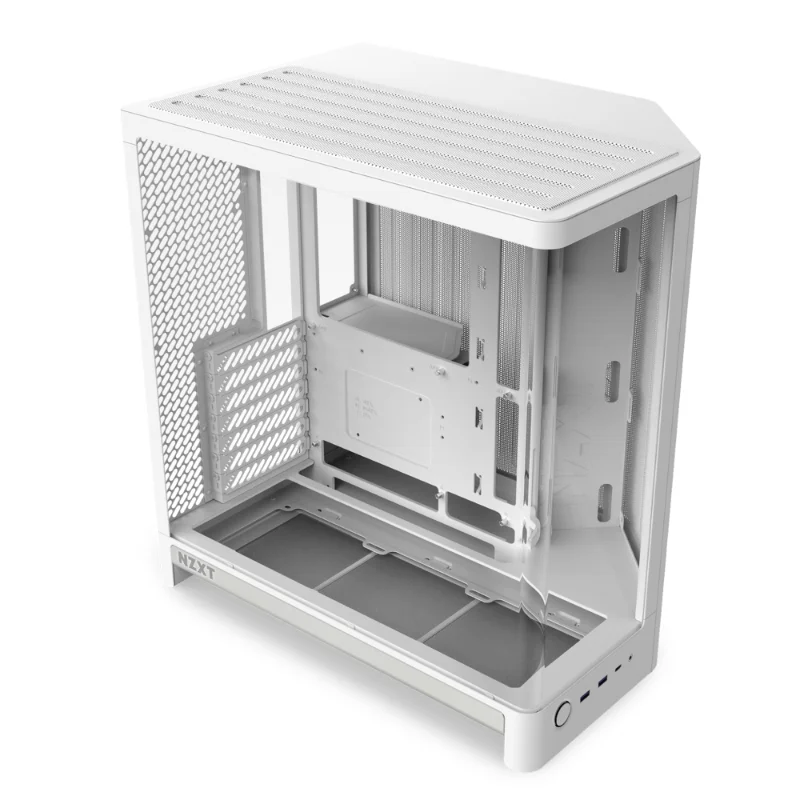 NZXT H6 Compact Dual-Chamber ATX Airflow Case – White | CC-H62FW-01
