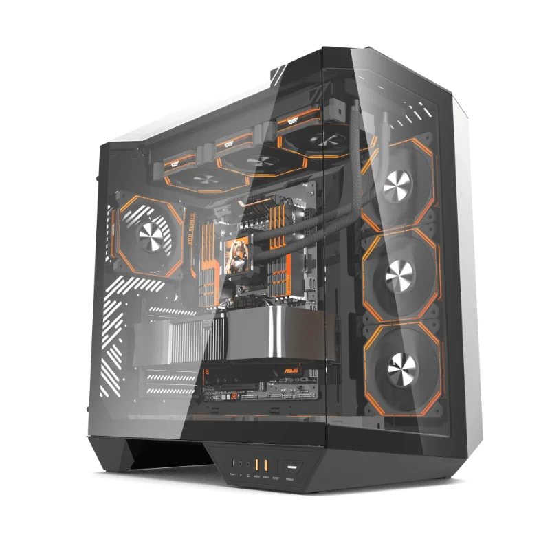 DARKFLASH ARCEE DY470 Black Case + 7 ARGB Fans