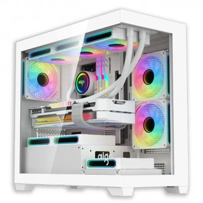 DARKFLASH AIGO C218M White Case + 650W PSU + 3 ARGB Fans