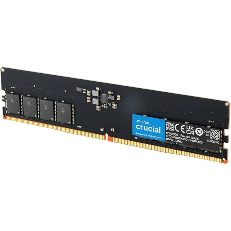 CRUCIAL 16GB DDR5 5600MHz CL46 – Black | CP16G56C46U5