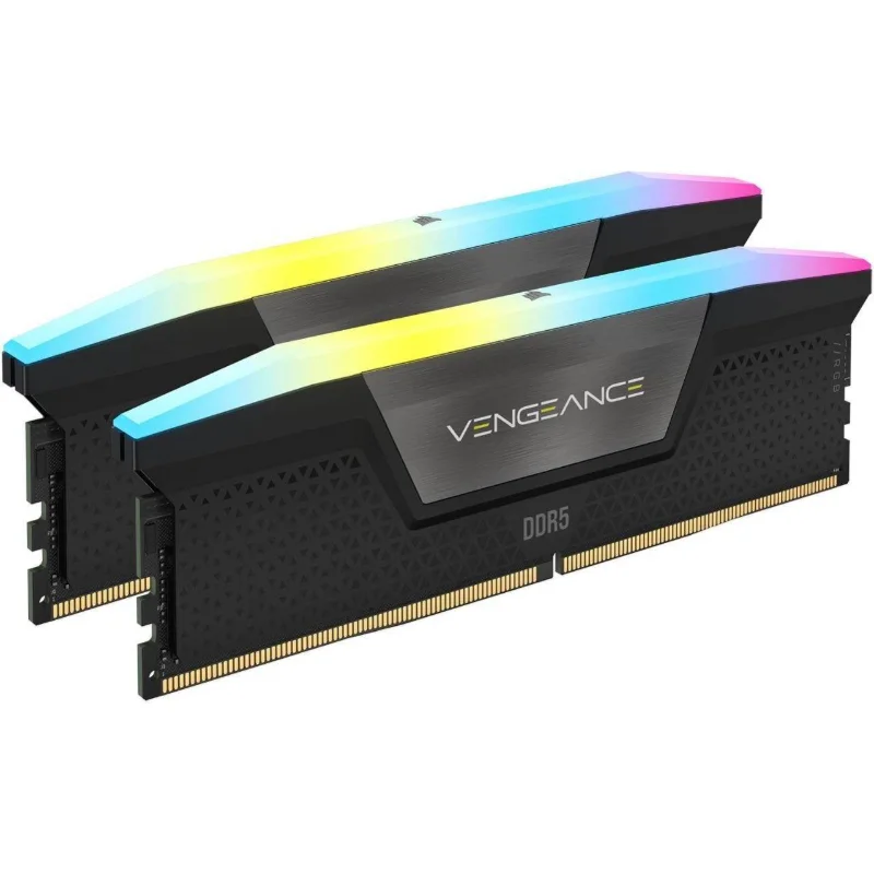CORSAIR VENGEANCE RGB 48GB (2x24GB) DDR5 7000MHz CL36 – Black | CMH48GX5M2B7000C36