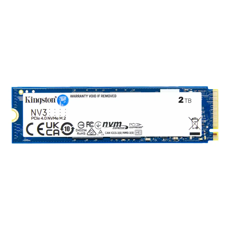 Kingston NV3 2TB PCIe 4.0 NVMe M.2 2280 SSD | SNV3S/2000G