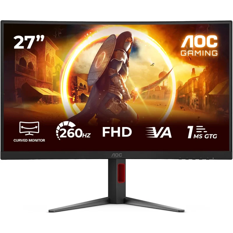AOC Gaming CQ27G4Z2 27-inch Curved QHD 260Hz Dual Mode Monitor – Black