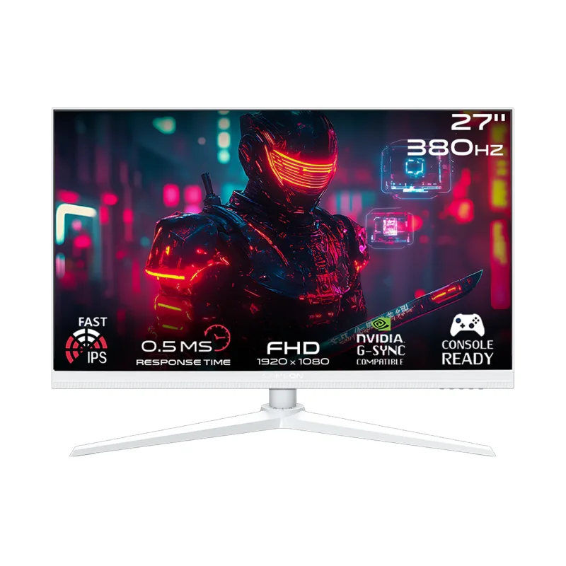 GAMEON Artic Pro 27-inch FHD 380Hz Fast IPS Gaming Monitor – White | GOAP27FHD380IPS