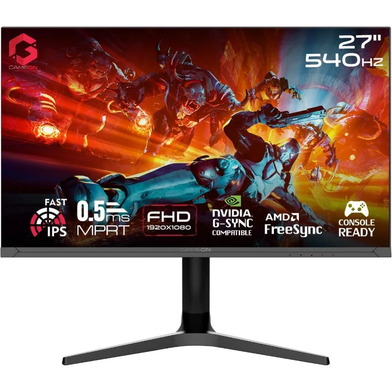 GAMEON Titan Pro X 27-inch FHD 540Hz Fast IPS Gaming Monitor – Black | GOTX27FHD540IPS