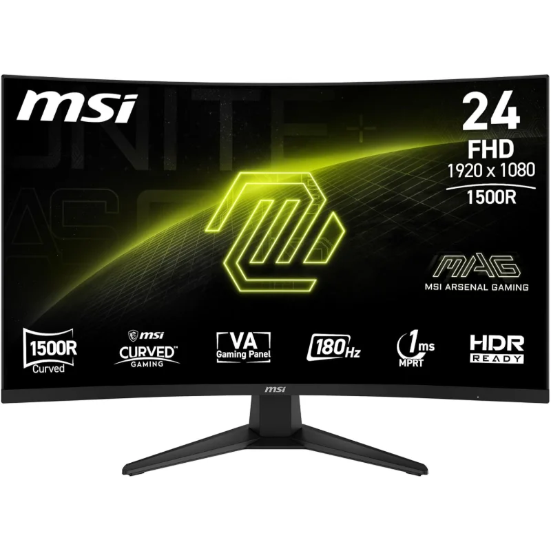 MSI MAG 244C 23.6-inch FHD 180Hz Curved VA Gaming Monitor – Black