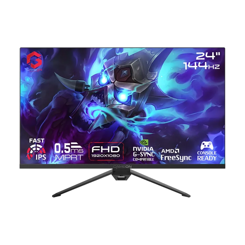 GAMEON Essential 23.8-inch FHD 144Hz Fast IPS Gaming Monitor – Black  |  GOES24FHD144IPS