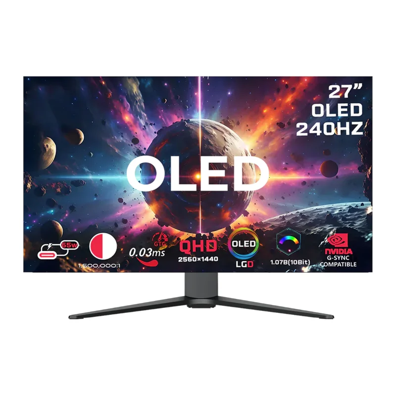 GAMEON Signature X Series 27-inch QHD 240Hz OLED Gaming Monitor – Black | GO27OLED2K