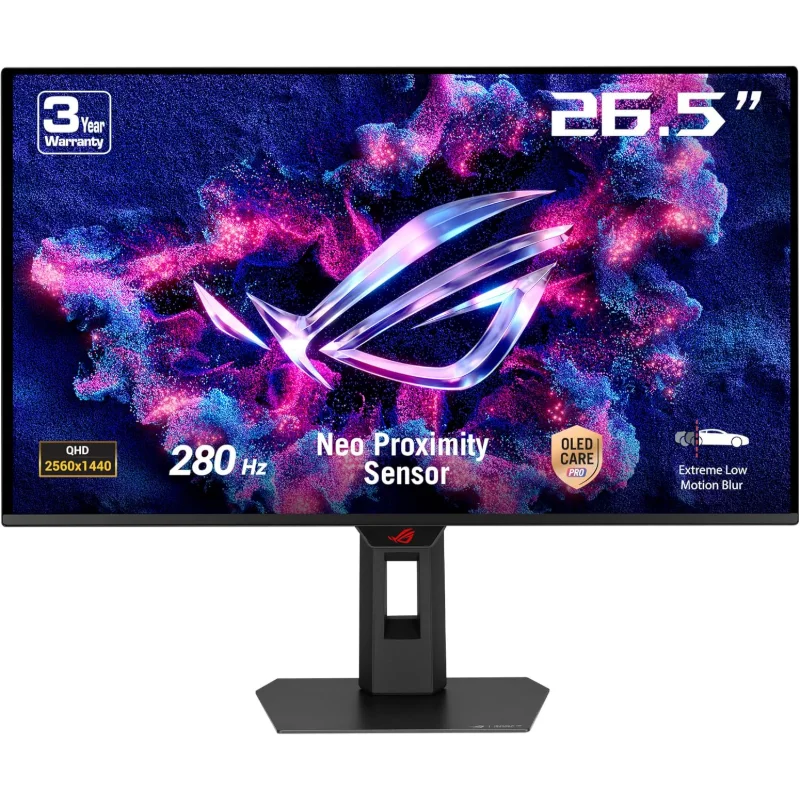 ASUS ROG Strix OLED 26.5-inch QHD 280Hz QD-OLED Gaming Monitor – Black | XG27ACDMS