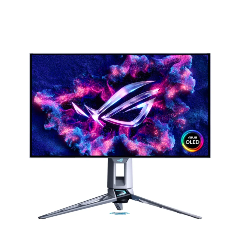 ASUS ROG Swift OLED 26.5-inch QHD 540Hz / HD 720Hz Tandem OLED Gaming Monitor – Silver | PG27AQWP-W