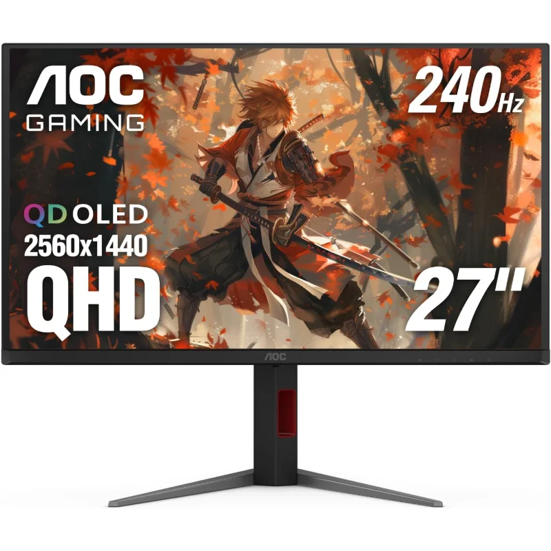 AOC 27-inch QHD 240Hz QD-OLED Gaming Monitor – Black | Q27G40ZD