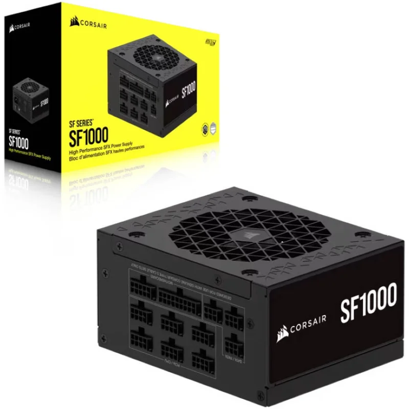 CORSAIR SF1000 1000W 80 PLUS Platinum Fully Modular SFX Power Supply – Black | CP-9020257-UK